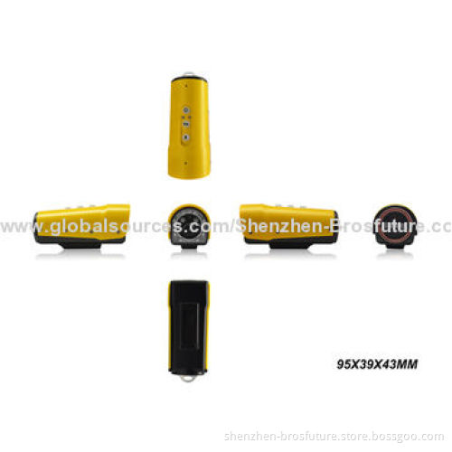 HD 720-pixel Action Camera with Flashlight, 120°, Viewing Angle, Built-in Laser Light